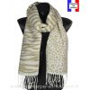 Echarpe Zebra beige made in France