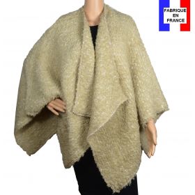 Poncho mohair Mya beige