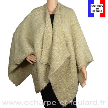 Poncho mohair Mya beige