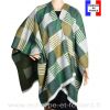 Poncho Luxury vert made in France