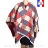 Poncho Luxury rouge made in France