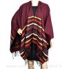 Poncho Vibration bordeaux made in France