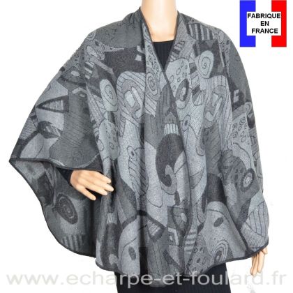 Poncho Picasso gris