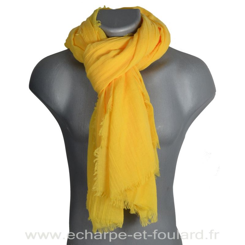 Grand cheche jaune d'or