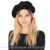 Berret en cachemire et viscose noir