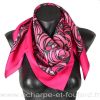 Foulard en soie Mackintosh, Rose et Larme