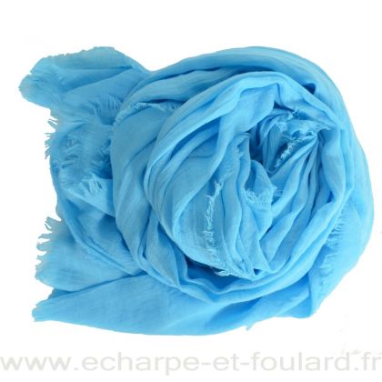 Grand cheche turquoise