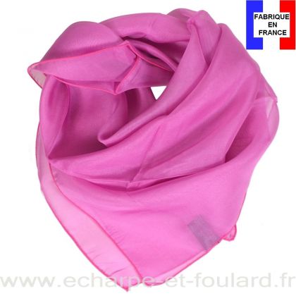 Carré mousseline orchidée fabriqué en France