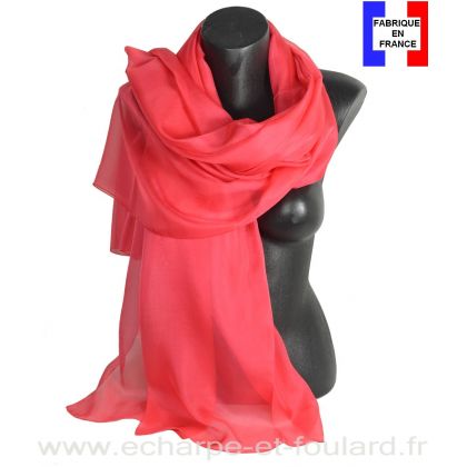 Etole cérémonie en soie corail fabriquée en France