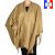 Poncho mohair beige fabriqué en France