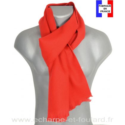 Echarpe acrylique rouge