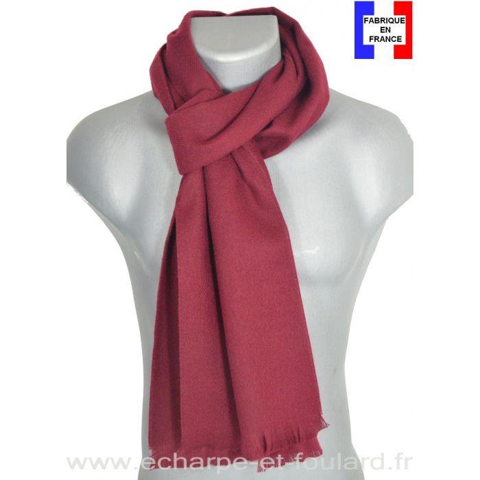 Echarpe acrylique bordeaux
