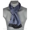 Foulard homme en soie maille gris