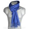 Echarpe en 100% cachemire bleu foncé