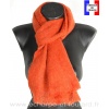 Echarpe mohair orange fabriquée en France