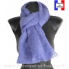 Echarpe mohair lavande fabriquée en France