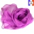 Foulard soie rose foncé bords ondulés fabriqué en France