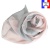 Foulard soie bicolore rose et gris fabriqué en France