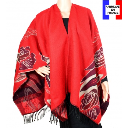 Poncho Aladin rouge made in France