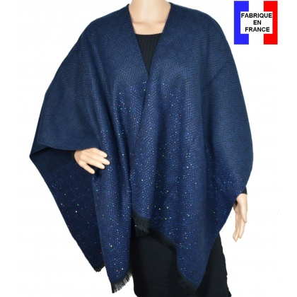 Poncho After bleu made in France