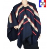 Poncho Animus bleu made in France