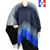 Poncho Alinéa bleu made in France