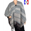 Poncho réversible Papyrus beige made in France