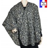 Poncho rond Raja gris made in France