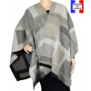 Poncho Agnella beige made in France