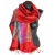 Pashmina indien bordeaux