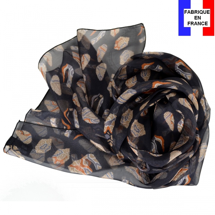 Bandana en soie noir