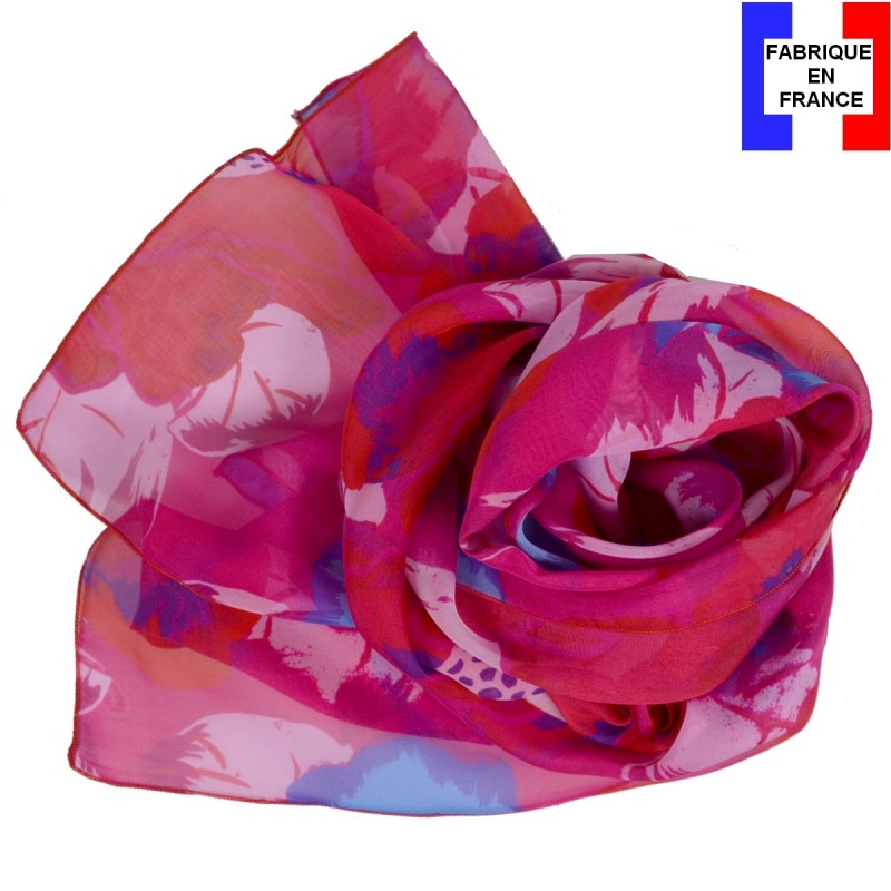 1 Pièce Foulard En Soie Imprimé Pour Femmes, Mouchoir élégant
