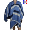 Poncho bleu-blanc made in France