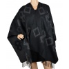 Poncho sequins noir made in France