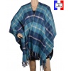 Poncho Eloise bleu made in France