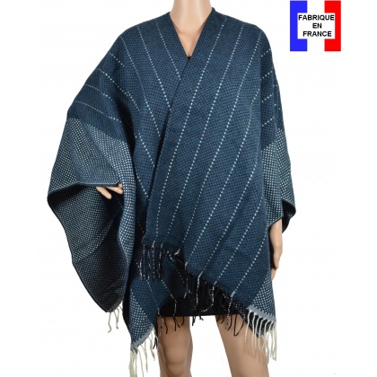 Poncho Hip Hop bleu made in France