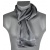 Foulard homme en soie quadrillage gris