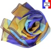 Foulard soie Mucha - Chocolat