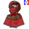 Echarpe Femme Pecan rouge made in France