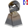 Echarpe acryl. Alexandrin beige et grise made in France