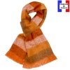 Echarpe mohair Marina orange made in France