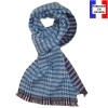 Echarpe mohair Patchouli bleue made in France
