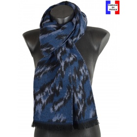 Echarpe Aborigene bleue made in France