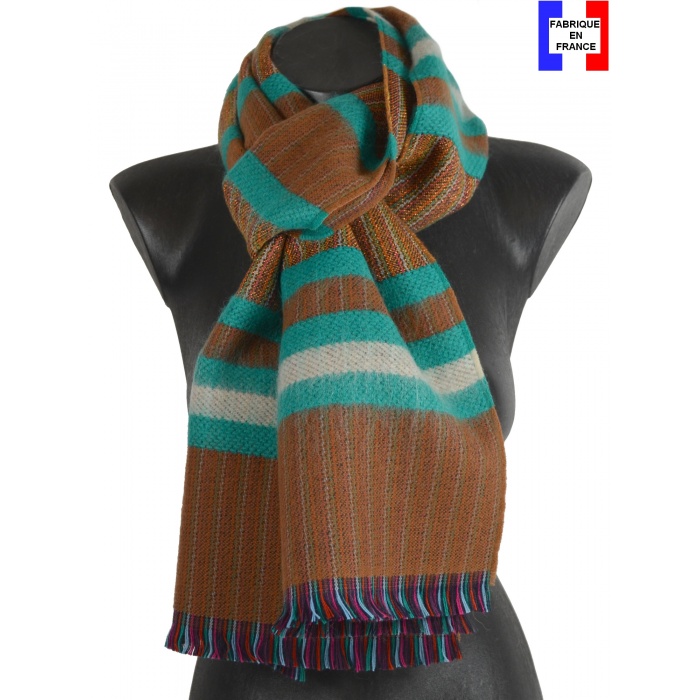 Echarpe Eldorado marron made in France