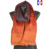 Echarpe mohair Magent rouge made in France