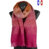 Echarpe mohair Magent rose made in France