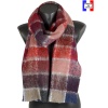 Echarpe mohair rouge made in France