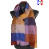 Echarpe mohair Muesly mauve made in France