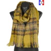 Echarpe mohair Macaron jaune made in France