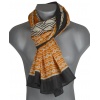 Cheche homme noir et orange